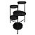 FLOREIRAS EM METAL PRETO - Imagem 1