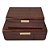 CONJUNTO DE 2 CAIXAS DECORATIVAS EM MADEIRA - COR NATURAL - G 30X20X10CM P 24X16 - Imagem 1