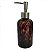 PORTA SABONETE LIQUIDO DE VIDRO AMBAR COM MANCHAS MARRONS - Imagem 1