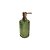 PORTA SABONETE EM VIDRO VERDE COM DISPENSER BRONZE - Imagem 1