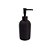 PORTA SABONETE EM RESINA PRETO COM DISPENSER PRETO - Imagem 1