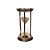 AMPULHETA EM VIDRO E METAL BRONZE COM AREIA BEGE - Imagem 1