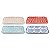 CJ. DE 4 PRATOS EM CERAMICA - MINI - VERMELHO, AZUL, ROSA, BRANCO - Imagem 1