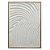 QUADRO DECORATIVO EM MADEIRA - 3D - BRANCO E MOLDURA NATURAL - 50X70X2.2CM - Imagem 1