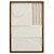 QUADRO DECORATIVO EM MADEIRA - 3D - CREME E MOLDURA NATURAL - 40X60X3CM - Imagem 1