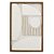 QUADRO DECORATIVO EM MADEIRA - 3D - CREME E MOLDURA NATURAL - 40X60X3CM - Imagem 1