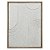 QUADRO DECORATIVO EM MADEIRA - 3D - BRANCO E MOLDURA NATURAL - 45X60X2.2CM - Imagem 1