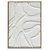 QUADRO DECORATIVO EM MADEIRA 3D BRANCO E MOLDURA NATURAL 50CM X 70CM X 2,2CM - Imagem 1