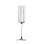 CONJ DE TACAS DE CHAMPAGNE TRANSPARENTE COM RISCOS BRANCOS - 6 PCS - Imagem 1