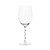 CJ DE TACAS EM VIDRO COM HASTE TRANCADA TRANSPARENTE 6PCS - 580ML - Imagem 1