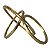 PECA DECORATIVA DE METAL DOURADO - Imagem 1