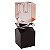 CASTICAL DECORATIVO EM VIDRO PRETO E ROSE - Imagem 1