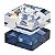 CASTICAL DECORATIVO EM VIDRO TRANSPARENTE E AZUL - Imagem 1