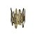 CASTICAL EM VIDRO E METAL OURO VELHO - Imagem 1