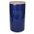 POTE DE CERAMICA AZUL COM TAMPA DE BAMBU - Imagem 1