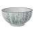 CJ DE BOWLS DE CERAMICA BRANCA E AZUL 4PCS - Imagem 1