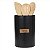 POTE DECORATIVO EM CERAMICA SEM TAMPA - PRETO - 12.7X13X19.9CM - Imagem 1