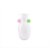 VASO DECORATIVO EM VIDRO BRANCO DETALHE ROSA E VERDE - Imagem 1