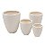 CJ DE CACHEPOTS DE FIBRA CIMENTICIA 4 PCS - Imagem 1