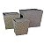 CJ. DE CACHEPOTS DE FIBER CLAY - 3 PCS - Imagem 1