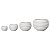 CJ. DE VASOS DE FIBER CLAY CINZA CLARO - 4PCS - Imagem 1