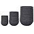 CJ. DE VASOS DE FIBER CLAY CINZA ESCURO - 3PCS - Imagem 1
