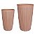 CJ. DE VASOS DE FIBER CLAY MARROM - 2PCS - Imagem 1