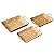 CONJ DE BANDEJAS DE JACINTO NATURAL - 3 PCS - Imagem 1