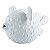 PEIXE DECORATIVO EM CERAMICA BRANCA - Imagem 1
