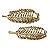 CJ PECAS DECOTATIVA DE RESINA DOURADA - 2 PCS G 29,0CM X 15C - Imagem 1