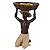 FIGURA DECORATIVA DE RESINA MARROM E BEGE - Imagem 1