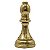 PECA DECORATIVA BISPO DE RESINA DOURADO - Imagem 1