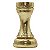 PECA DECORATIVA TORRE DE RESINA DOURADO - Imagem 1