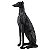 CACHORRO DECORATIVO DE RESINA PRETO - Imagem 1