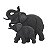 ELEFANTE DE RESINA PRETO - Imagem 1