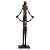 PECA DECORATIVA EM RESINA ESCULTURA MAE E FILHO BRONZE 24X14X60 - Imagem 1