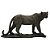 PECA DECORATIVA EM RESINA TIGRE PRETO 28X8X814 - Imagem 1