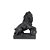 LEAO DECORATIVO EM RESINA PRETO - Imagem 1
