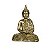 ESTATUETA DE RESINA DE BUDDHA SENTADO DOURADA - Imagem 1