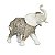 ELEFANTE DE RESINA BRANCO - Imagem 1