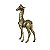 GIRAFA DE RESINA DOURADA - Imagem 1