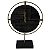 RELÓGIO DECORATIVO DE MADEIRA E METAL PRETO E DOURADO - Imagem 1
