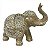 ELEFANTE DECORATIVO EM RESINA BEGE - Imagem 1