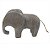 ELEFANTE DECORATIVA DE RESINA MARROM - Imagem 1