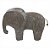 ELEFANTE DECORATIVA DE RESINA MARROM - Imagem 1