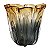 VASO DE VIDRO AMBAR E PRETO 23CM X 23CM - Imagem 1