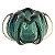 VASO DE VIDRO VERDE - MURANO 18CM X 18CM X 12CM - Imagem 1