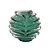 VASO DECORATIVO DE VIDRO VERDE ESTILO MURANO - Imagem 1