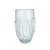 VASO DECORATIVO EM VIDRO BRANCO FOSCO COM DETALHES EM RELEVO ESTILO MURANO - Imagem 1