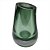 VASO DE VIDRO TRANSPARENTE E VERDE - Imagem 1